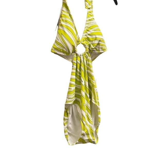 MICHAEL Michael Kors Womens Green Cut-Out Printed One-Piece Swimsui, swimwear 10 - Picture 8 of 14